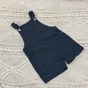 Zara boys 2-3 linen cotton striped overalls